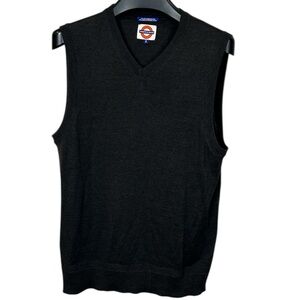 Jermyn & Bond Men’s Italian‎ Merino Wool Blend Black Sweater Vest M V-neck